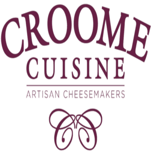 british food and drink, category image showing croome cuisine artisan cheese makers logo,