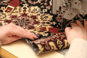 carpet bags, british craftsmanship, machining a carpet bag