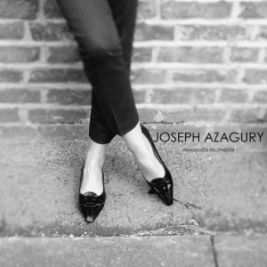british made womens shoes category image showing josepth azagury london text logo