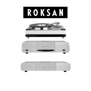 turntable cd player amplifier stack system by roksan made in britain on white background, british audio brands, british made cd players,