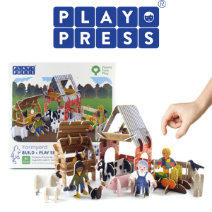play press, eco friendly toy playset made in britain, british toy brands,