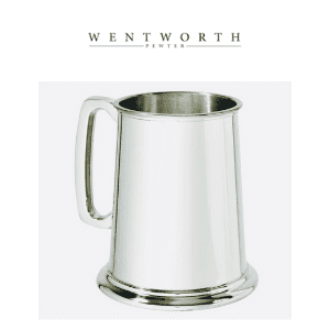 wentworth pewter pint pewter tankard, british gifts for him, christmas gifts for men