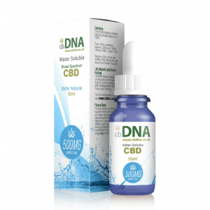 cbdna water soluble cbd oil with no THC, cbdna british made products