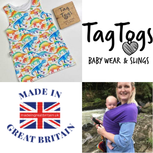 tag togs babywearing slings and cotton wraps made in uk, british baby and toddler clothes