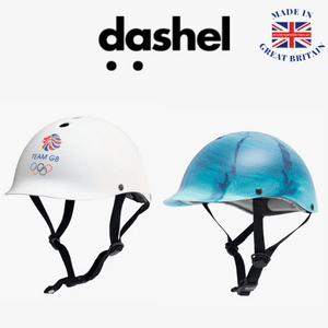 dashel urban cycle helmets team GB white and carbon fibre made in Great Britain