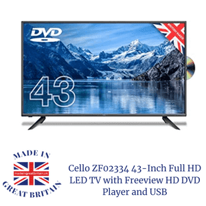 amazon uk made products, 43 inch cello hd tv made in UK