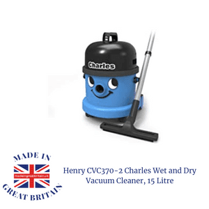 henry charles blue wet and dry vacuum cleaner hoover made in britain