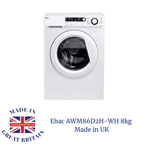 made in uk amazon products, ebac 8kg washing machine white made in UK