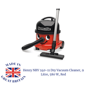 henry hoover dry vacuum cleaner red made in Britain