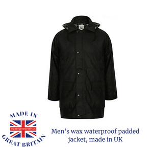 nicky adams wax waterproof jacket men's made in uk