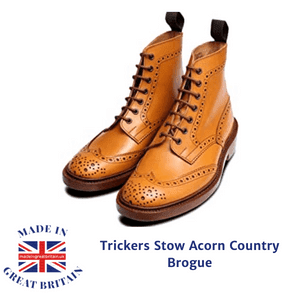 Trickers Stow Acorn Country Brogue boots made in England