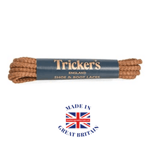 trickers brown made in england boot laces