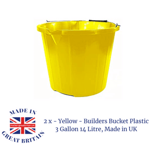 yellow builders bucket