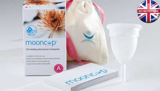 mooncup menstrual cups made in uk, plastic free periods