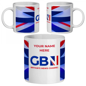 gb news mug, gb news personalised gift, gb news channel