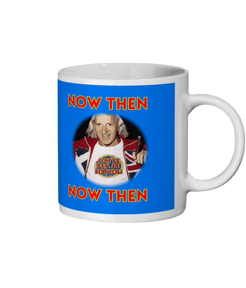 jim'll fix it mug, funny rude offensive gift, jimmy saville offensive mug