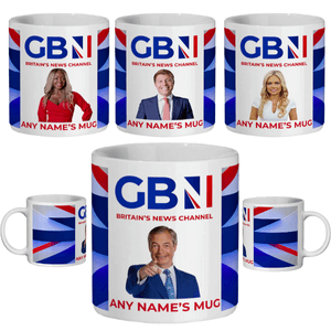 personalised great britain news channel presenter mug gifts