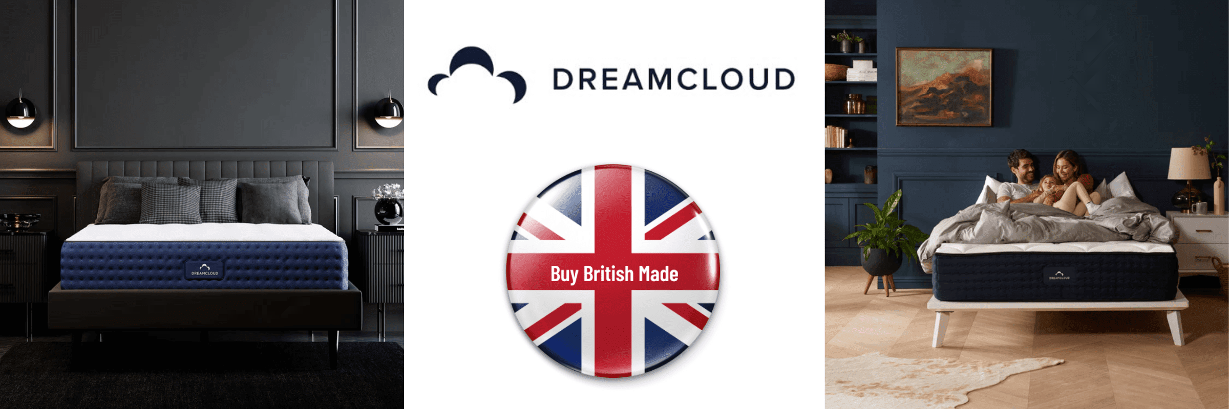 Buy UK made Dreamcloud Luxury hybrid mattresses