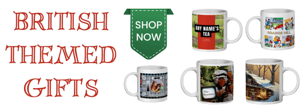 british themed gift mugs and cups for all Christmas, from retro tv to keep calm and funny rude mugs