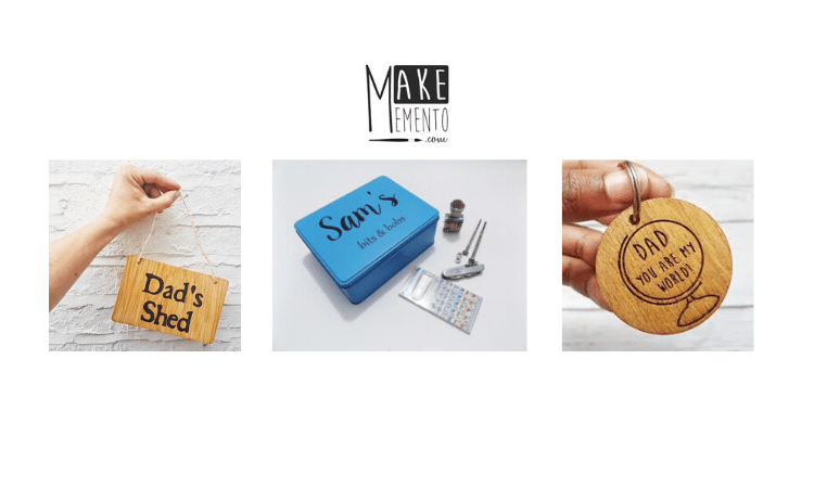 Make memento, personalised gifts for dad