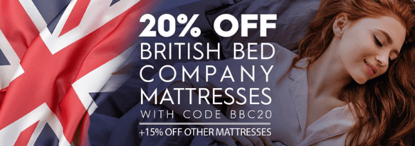 20% off British Bed Company mattresses
