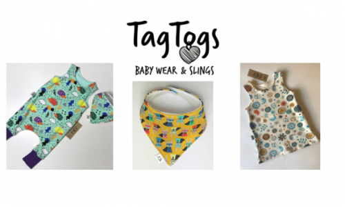 tag togs, baby slings and wraps