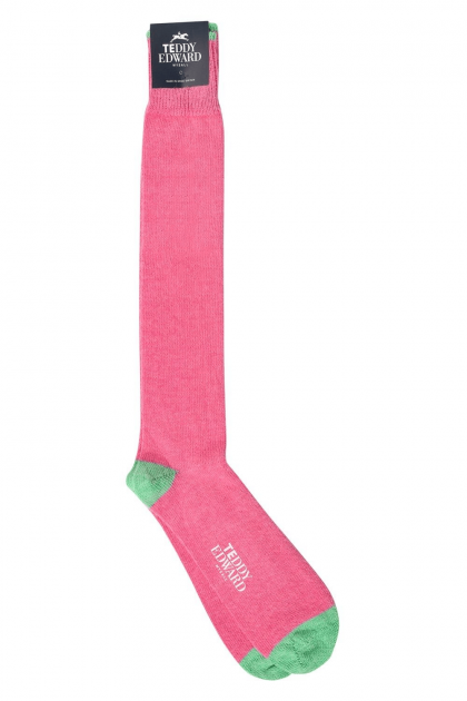 alpaca socks made in britain, pink alpaca socks