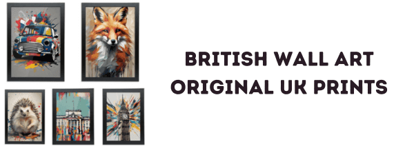 British original wall art prints, uk wall art