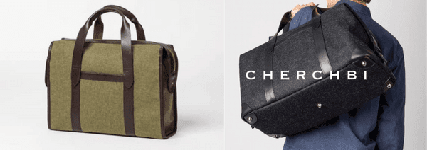 cherchbi men's overnight bag, best british bag brands