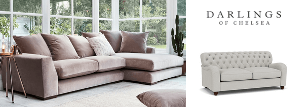 british made furniture, darlings of chelsea luxury corner sofa, 3 seater luxury sofa made in UK, Handmade UK sofas