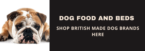 british bulldog lying down, british dog food and beds, british made dog food