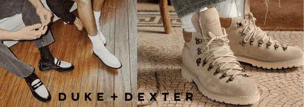 Duke and Dexter handmade in England loafer shoes and boots,