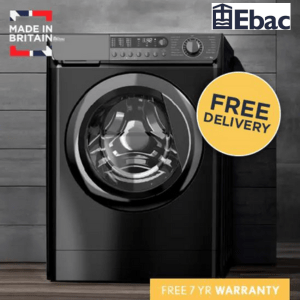 Ebac Black washing machine made in britain