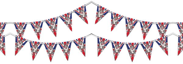 platinum jubilee queen buntin flags for street party