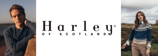 Harley of Scotland kniited jumpers for men and womens, mens jumpers made in scotland, womens jumpers made in scotland