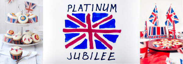 platinum jubilee flags and street party food and decorations made in great britain