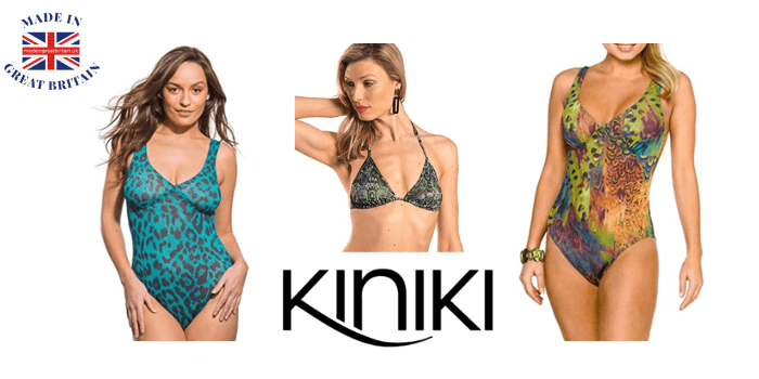 kiniki tan through swimwear support swimsuits and biki tops modelled by attractive women, made in england, british swimwear brands
