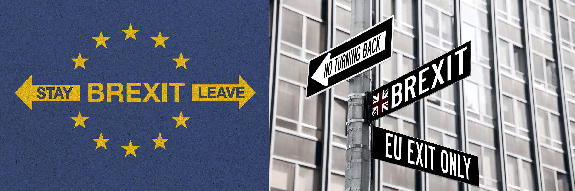 stay or leave Brexit campaign, no turning back EU Brexit signposts
