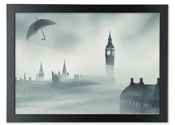 London Fog original limited edition wall art print
