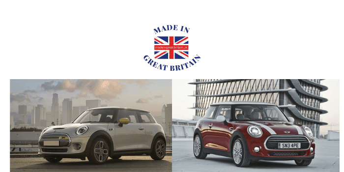 british cars, mini cooper hatchback, mini electric, made in britain, british car manufacturers