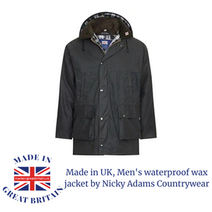 made in great britain wax jacket nicky adams countrywear