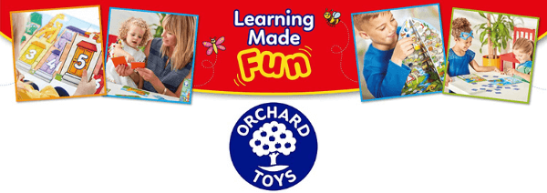 orchard toys and games made in britain, learing made fun by orchard games