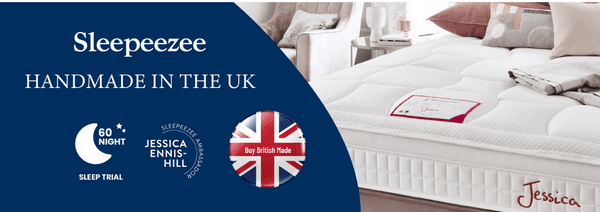 sleepeezee jessica ennis hill mattess, made in uk mattress, british made mattresses, best british mattress brand