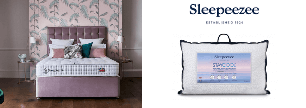 sleepeezee perfectly British Strand mattress in luxury bedroom