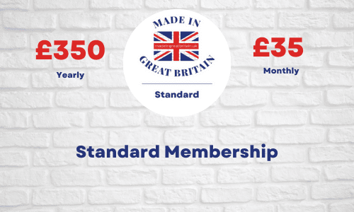 standar business membership with made in great britain