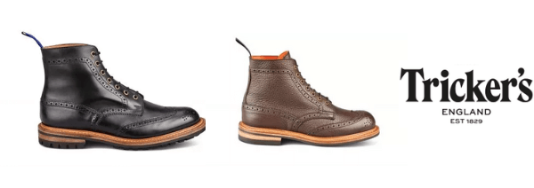 trickers chelea boots for men and women, best british shoe brands, trickers made in england boots