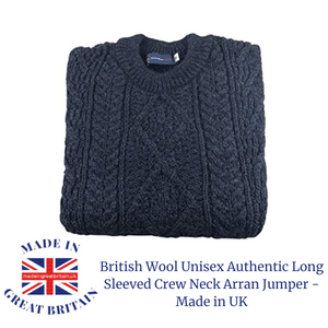 british wool aaron jumper made in uk for men navy